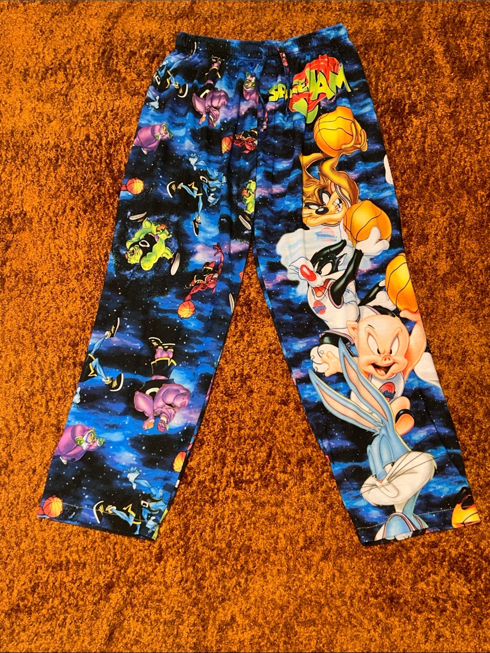 Space Jam Graphic Men’s Blue Pajama Pants